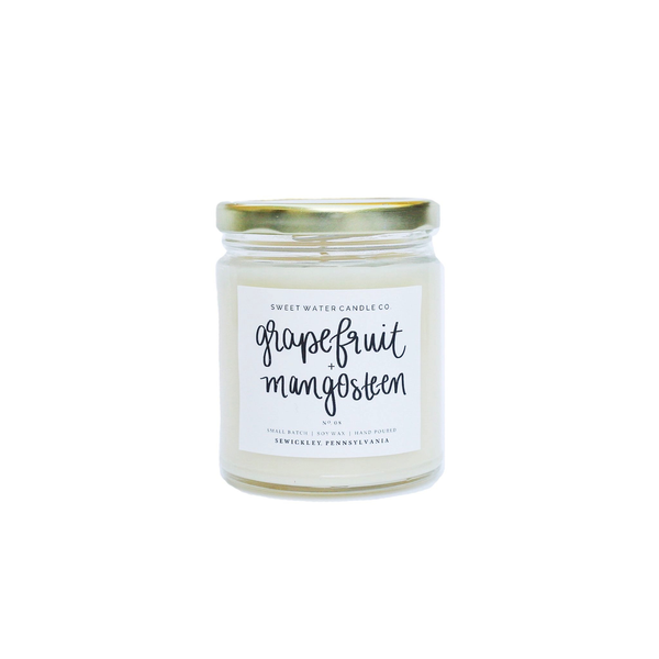 9oz Soy Candle - Grapefruit and Mangosteen