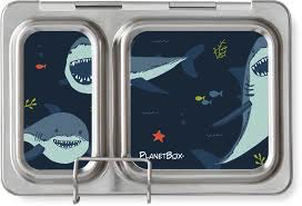 PlanetBox Shuttle Lunch box Magnets - Sharks