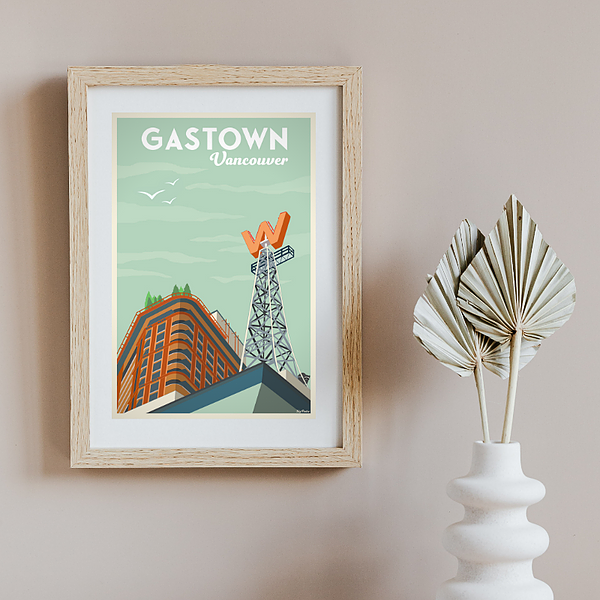 Gastown (Woodward Building) Poster - 12 x 18