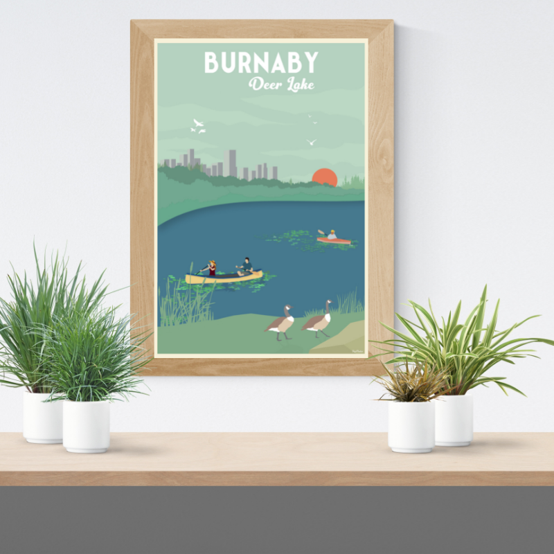 Trip Poster - Burnaby Deer Lake 12x18