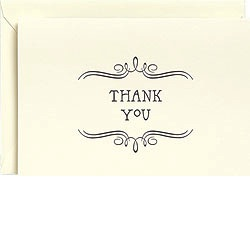 Vintage Marquis Letterpress Thank You