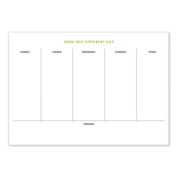 Different Day Desk Pad