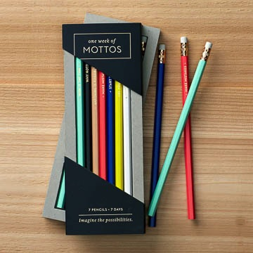 One week of mottos - Pencil Set