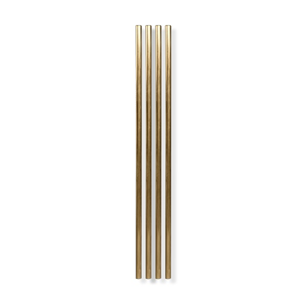Metal Straws (10") - Set of 4 - Gold