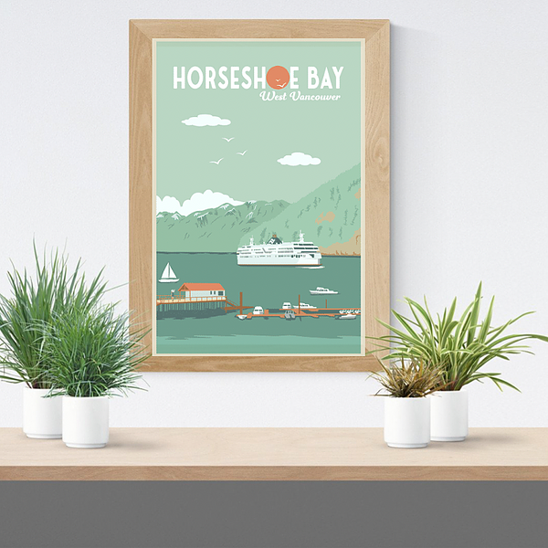 Horseshoe Bay Poster - 12 x 18