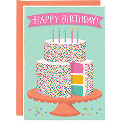 Birthday Cake A6 Card