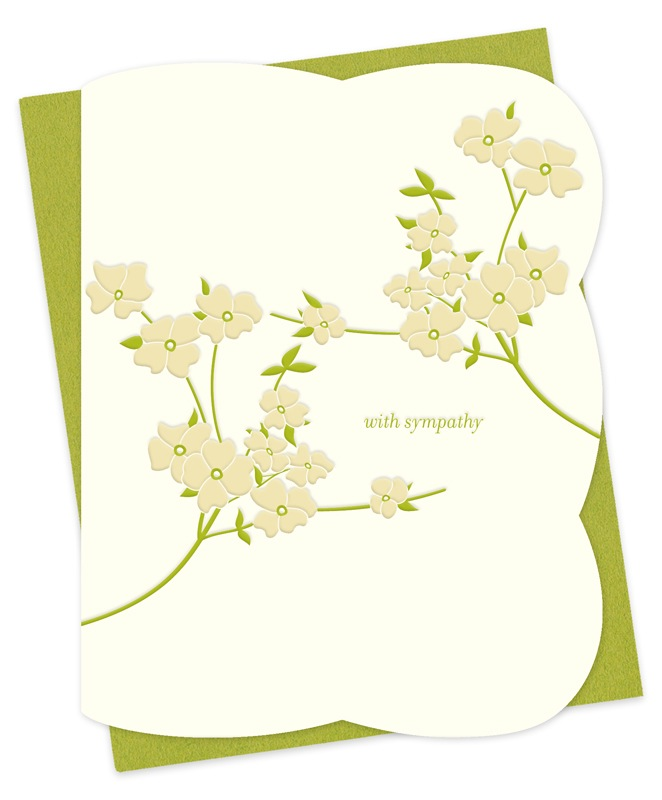 Blooming Dogwood Sympathy Card