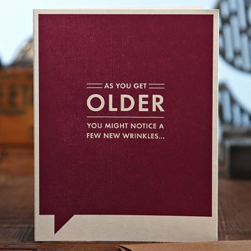 F&F CARD - As you get older you might notice