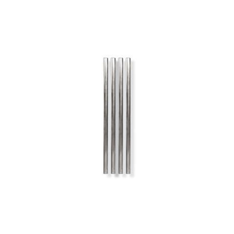 Metal Straws (5") - Set of 4 - Silver