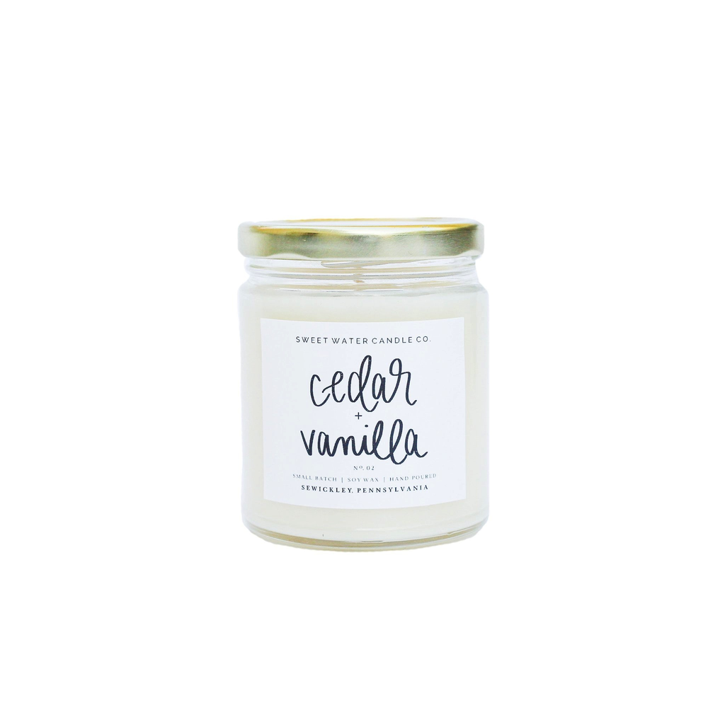 9oz Soy Candle - Cedar + Vanilla
