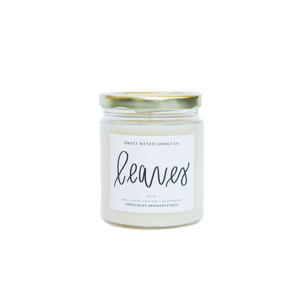 9oz Soy Candle - Leaves