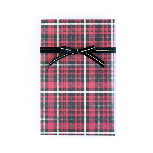Plaid Tartan/Cabana Stripe Gift Wrap Sheets x3  20x27 sheets