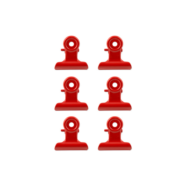 Small Magnetic Bulldog Clips - Red
 Image 1
Image 2

magnet clips - small red