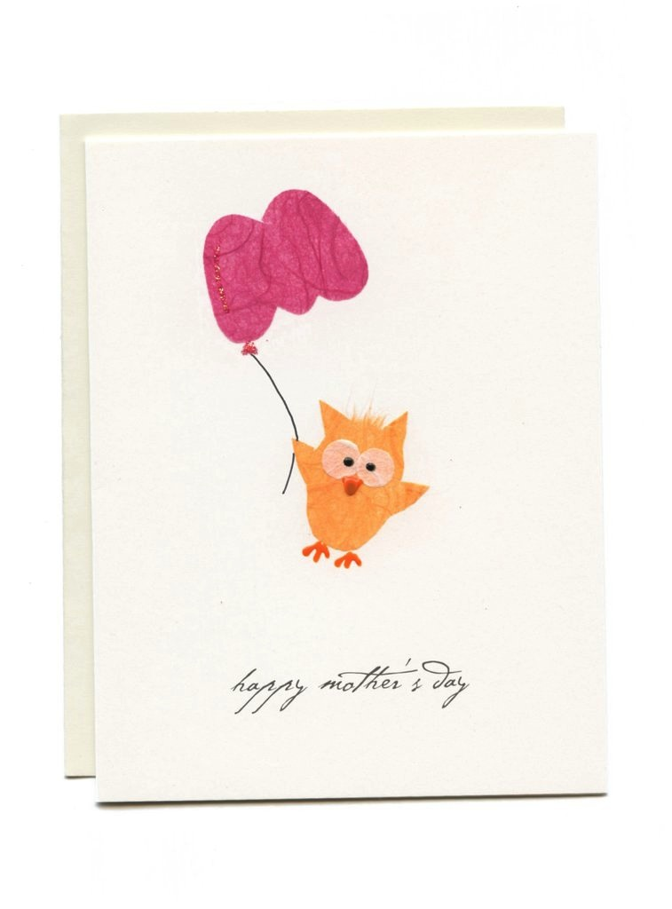 Owl with M Balloon - “Happy Mother’s Day”