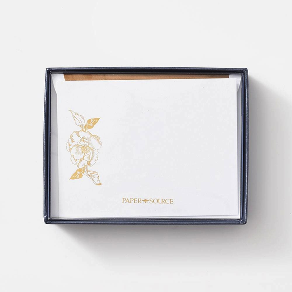 Gold Floral Luxe Stationery Set