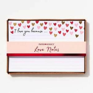 I love you because - 4 x 6" - set of 10