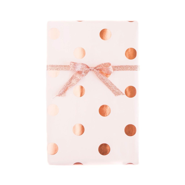 Blush with Rose Gold Gift Wrap Sheets - x3 20x27 sheets