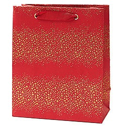 Champagne Bubbles on Red Medium Bag