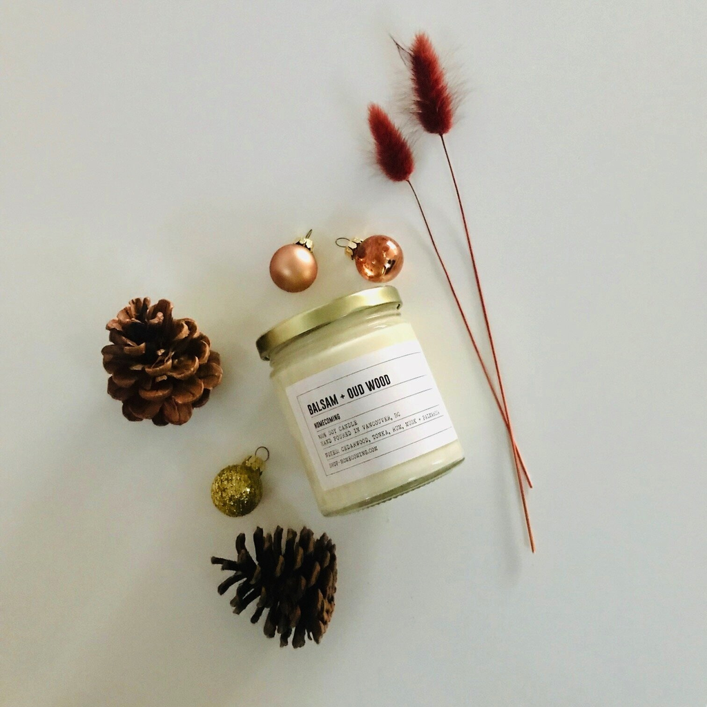 Balsam + Oud Wood Soy Wax Candle
