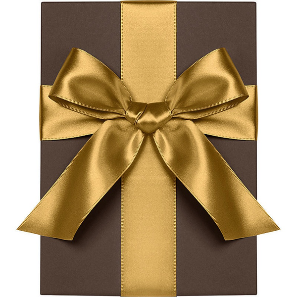 Vintage Gold Satin Ribbon 1"