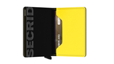 SLIM Wallet - matte black & yellow