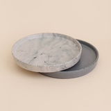 Large Marble Concrete Catchall Tray