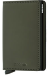 SLIM Wallet - matte green black