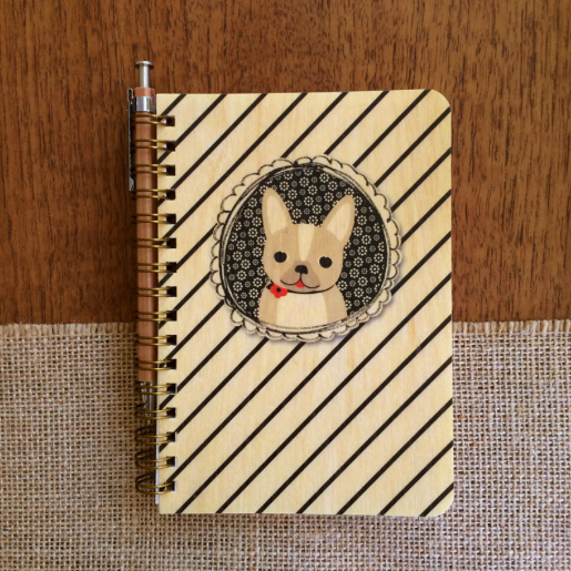 Wooden Journal - Dapper Dog