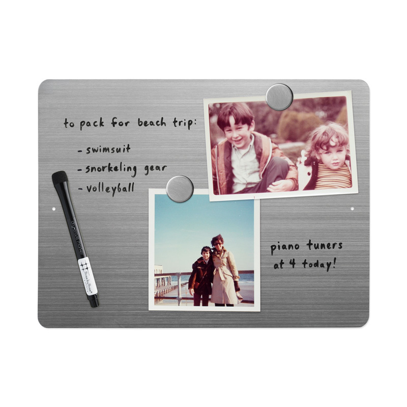 12" x 9" Dry-Erase Board - Stainless