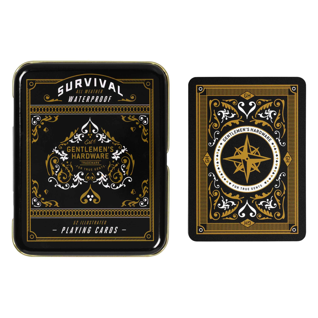 Survival Playing Cards in Tin