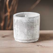 Leaves Double Wick Concrete Candle