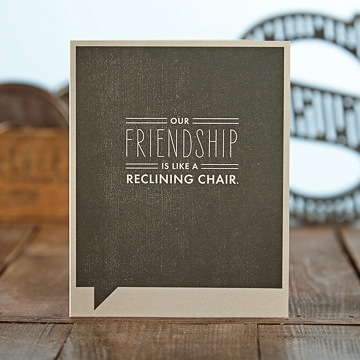 F&F Card - Our friendship is like