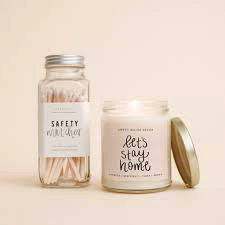 Let's Stay Home 9oz Soy Candle