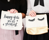 Happy Girls Are The Prettiest Makeup Bag