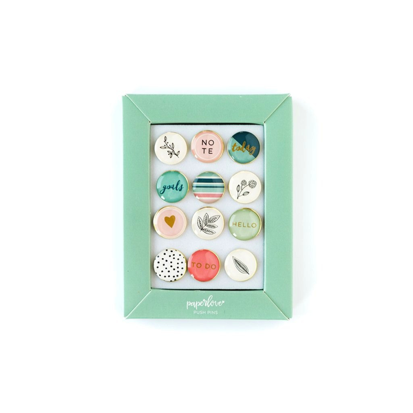 Push Pins - Paper Love Graphic Floral