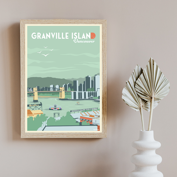 Granville Island Poster - 5 x 7