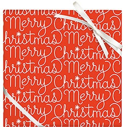 Merry Christmas Script Roll - 2 Sheets/Roll