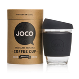 JOCO - Reusable Glass Cup - Black 12oz