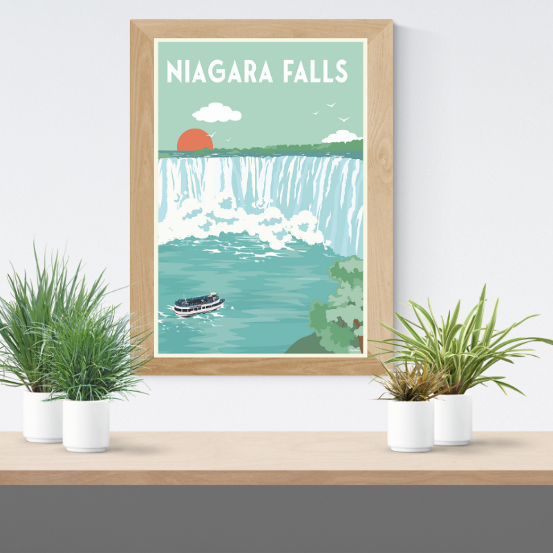 Poster Print - Niagra Falls 12 x 18