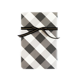 Plaid Buffalo Check/Black Dot Gift Wrap Sheets - x3  20x27 sheets