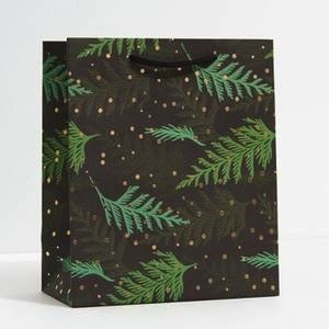 Holiday Cedar Branches Medium Bag