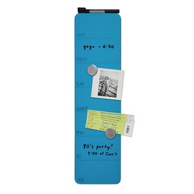 MAGNETIC GLASS - 5.5x20" Weekly Planner BLUE