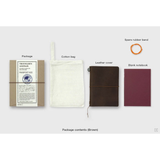 Traveler's Notebook PASSPORT SIZE Leather Cover - Brown