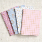Multicolour Mauve Mini Journals - Set of 4