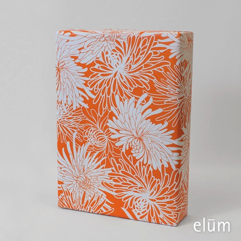 Wrap Sheet - Mums, Orange